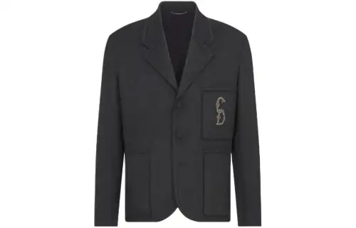 DIOR SS24 Business Suit Coat Men's Gray