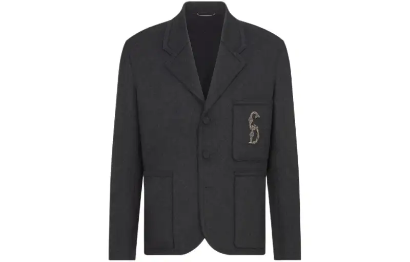 DIOR SS24 Business Suit Coat Men's Gray