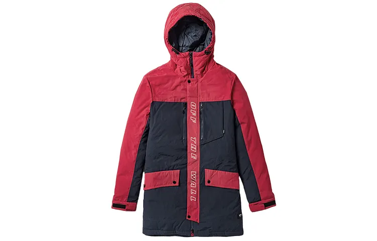 Vans Down Jackets Men's Red Blue Multicolor Hooded Moderate Other