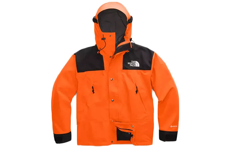 THE NORTH FACE 1990 Outdoor Hiking Waterproof And Windproof Windbreaker Jacket Men's Persian Orange