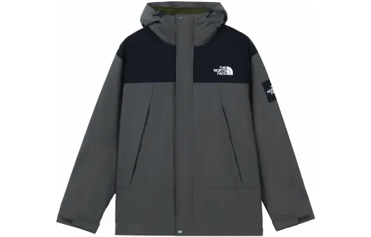 THE NORTH FACE Windbreaker Jackets Unisex Gray Hooded Moderate