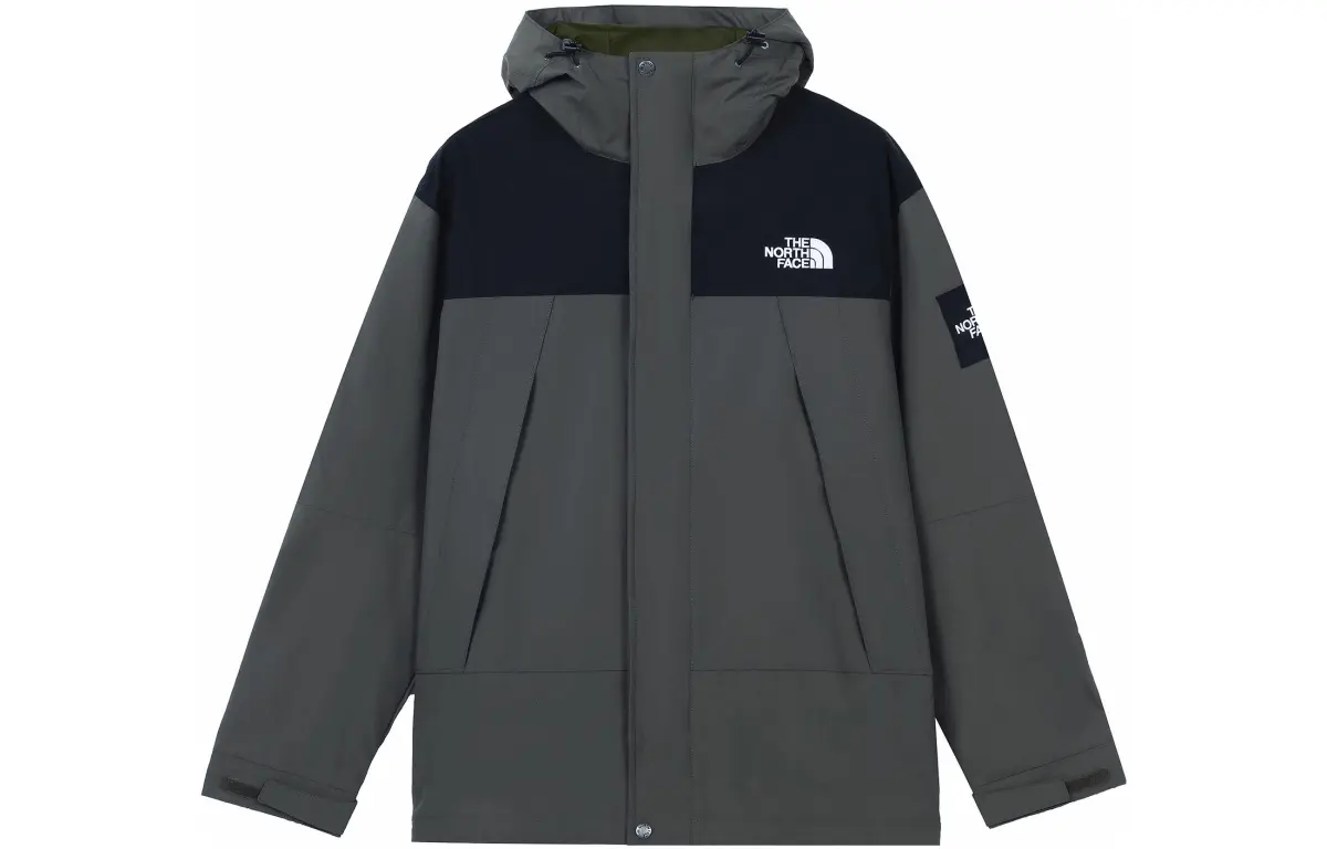 THE NORTH FACE Windbreaker Jackets Unisex Gray Hooded Moderate