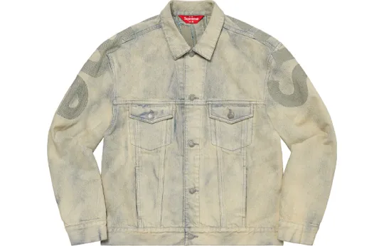 Supreme Inset Logo Denim Trucker Jacket
