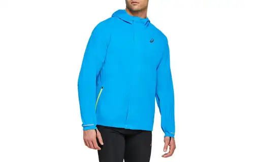 ASICS Jackets Men's Blue Hooded Moderate Other