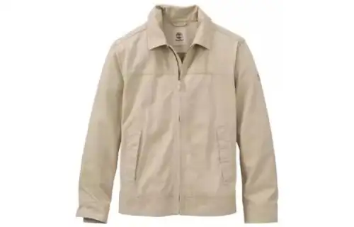 Timberland Jackets Men's Khaki Square Collar Moderate Workwear