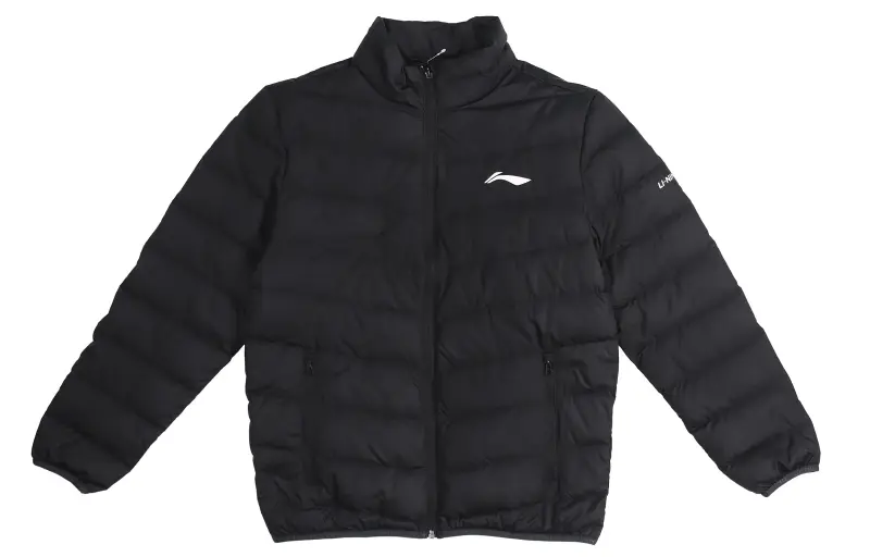 Li Ning Down Jackets Men's Standard Black Stand Collar Moderate