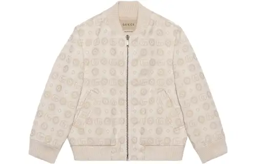GUCCI Kids Zip Up Long Sleeved Bomber Jacket