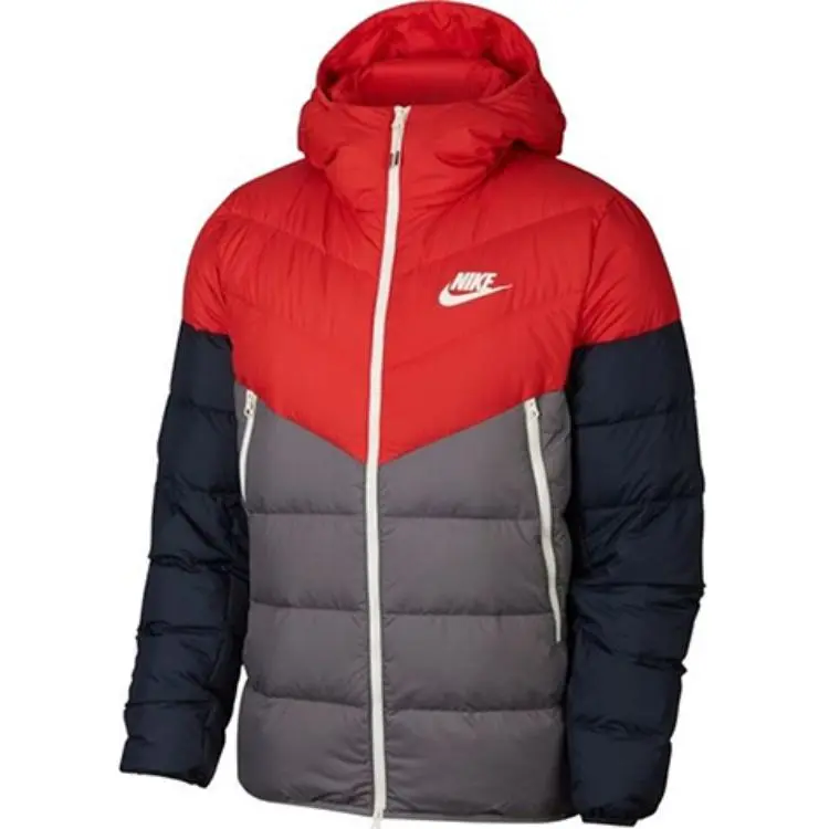 Nike Down Jacket Men's Red Blue Gray