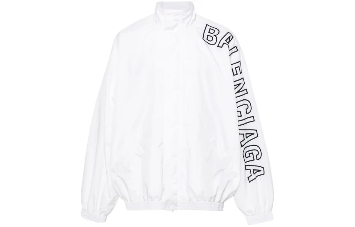 Balenciaga Logo Printed Jacket
