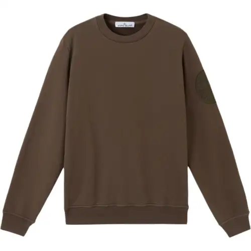 STONE ISLAND Compass Embroidered Crewneck Sweatshirt