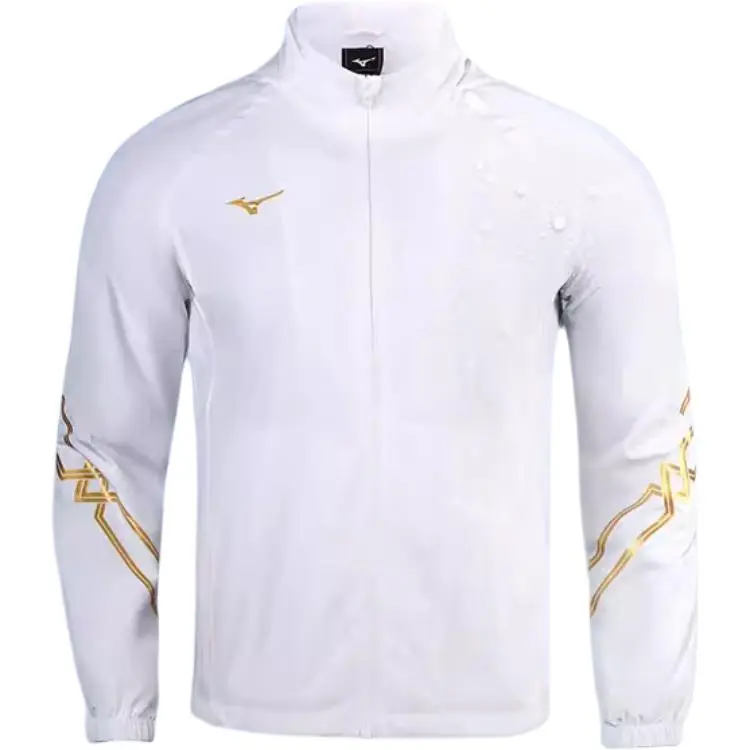 Mizuno Jacket Men's White & Gold