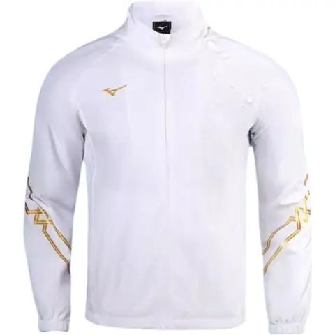 Mizuno Jacket Men's White & Gold