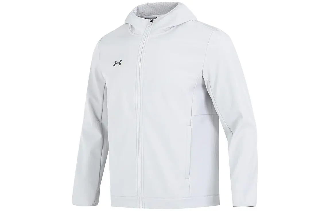 Under Armour Jackets Men's Light Gray Hooded Moderate Other