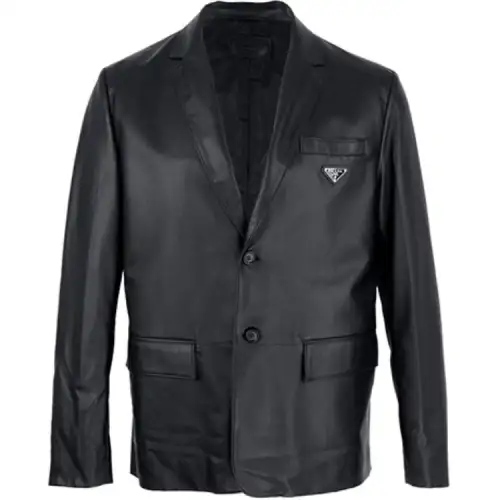 PRADA X Raf Simons Leather Blazer