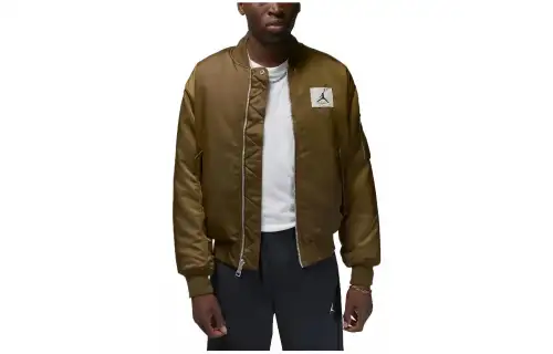 Jordan Jackets Men's Umber Stand Collar Moderate Other