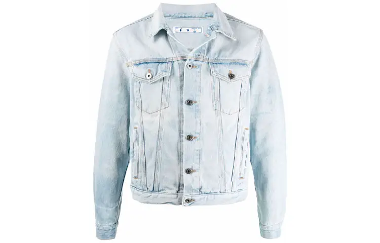 OFF WHITE Arrows Print Denim Jacket