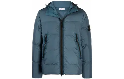 STONE ISLAND FW21 Down Jacket Unisex Blue