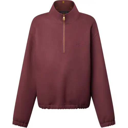 LOUIS VUITTON Double Face Wool-Silk Blend Pullover