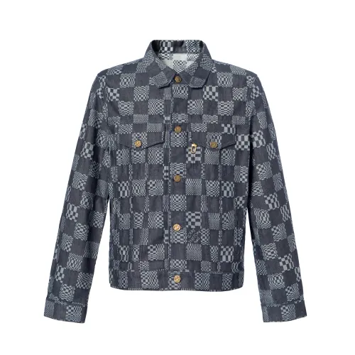 LOUIS VUITTON Distorted Damier Denim Jacket