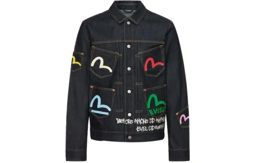 EVISU Denim Jacket Men's Denim Blue