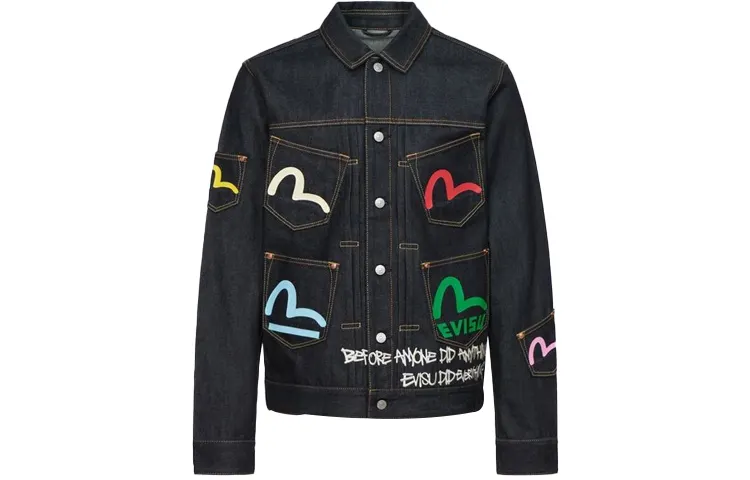 EVISU Denim Jacket Men's Denim Blue