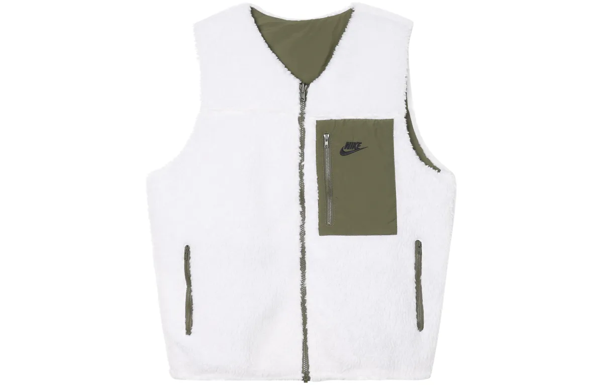 Nike Club Vests Men's White Collarless Moderate Other