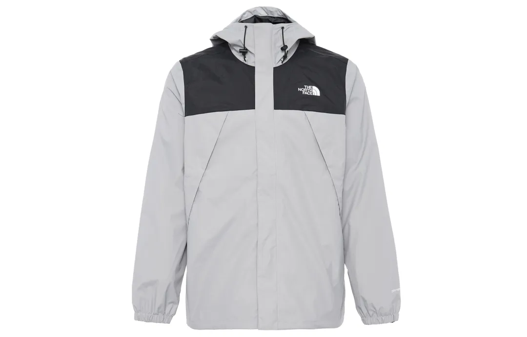 THE NORTH FACE Antora Outdoor Hiking Waterproof And Windproof To Keep Warm Windbreaker Jacket Men's Gray