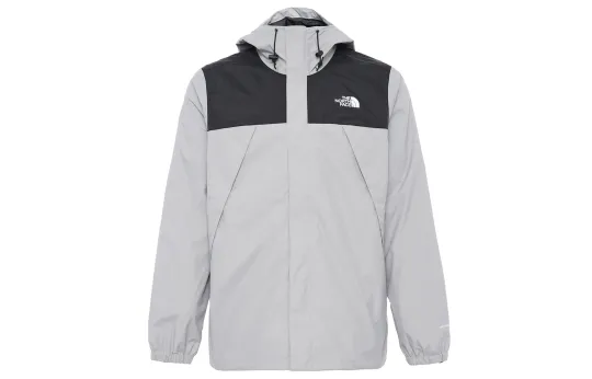THE NORTH FACE Antora Outdoor Hiking Waterproof And Windproof To Keep Warm Windbreaker Jacket Men's Gray