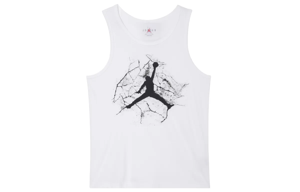 Jordan T-Shirts Men's White Crew Neck Moderate