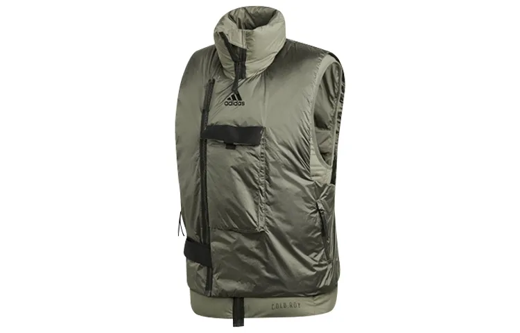 Adidas Vests Men's Ruins Green Stand Collar Moderate Other