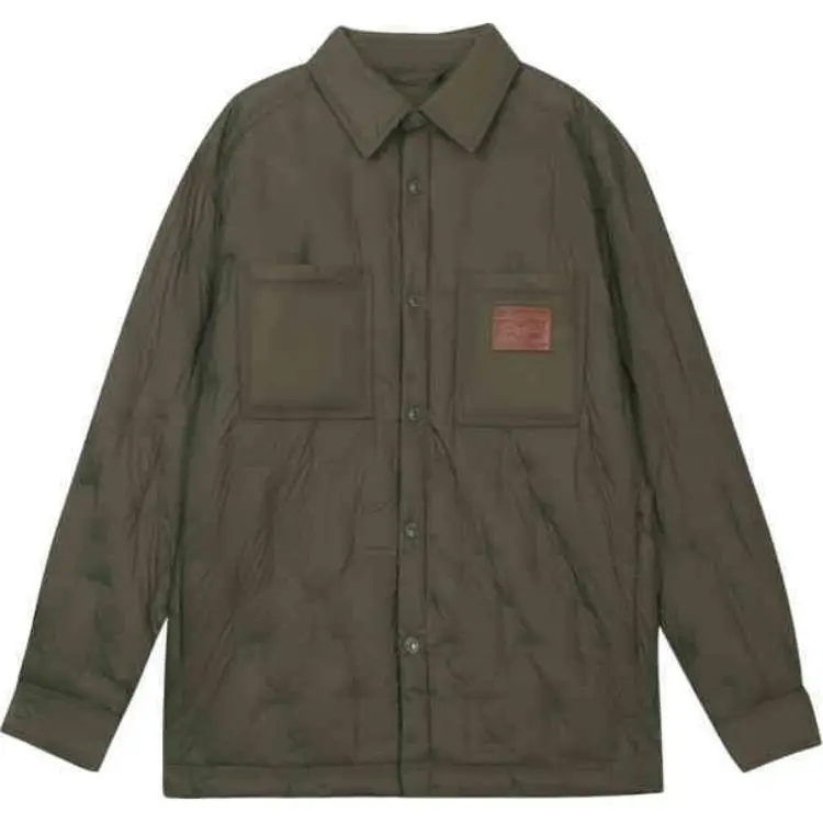 Levi's Down Jackets Men's Green Lapel Moderate