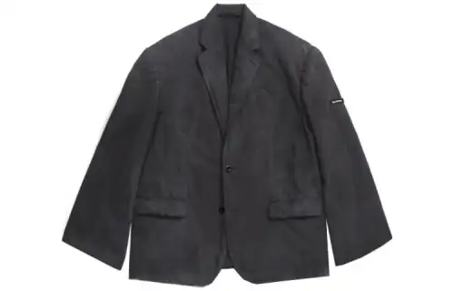 Balenciaga Business Suit Coat Loose Fit Men's Black