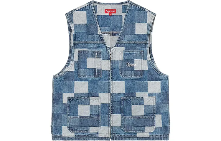 Supreme Patched Denim Vest