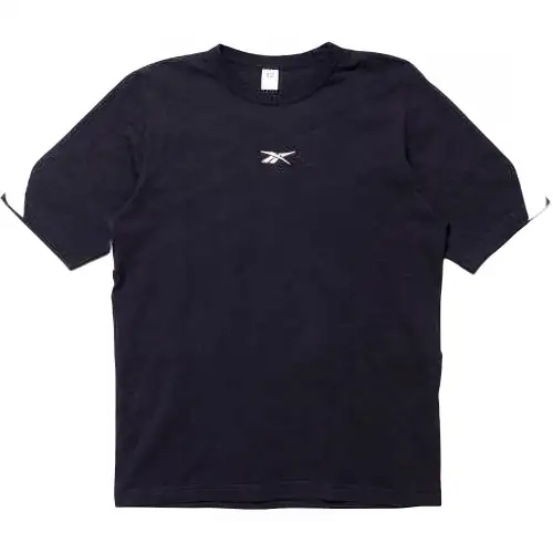 Reebok T Shirts Men's Black Crew Neck Moderate