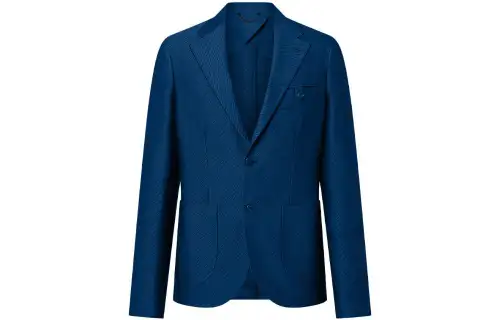 LOUIS VUITTON Business Suit Coat Men's Blue
