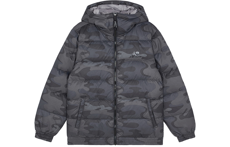 Мужская куртка New Balance Camo (черно-камуфляжная)