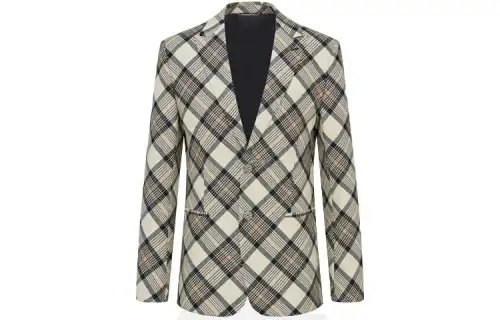 DIOR Business Suits Men's Beige Suit Collar Moderate Business Suit