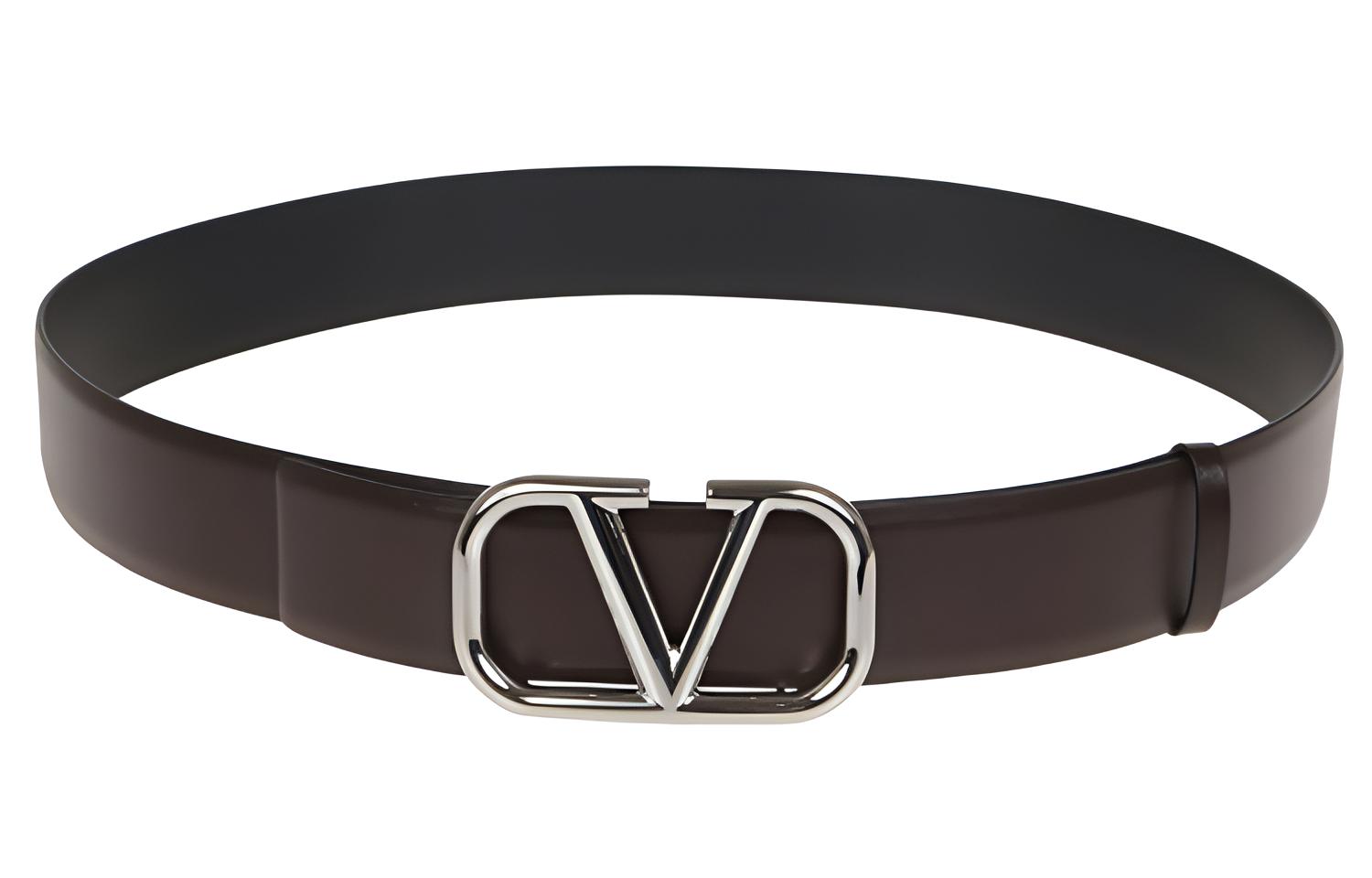 Мужской ремень Valentino (черно-коричневый)