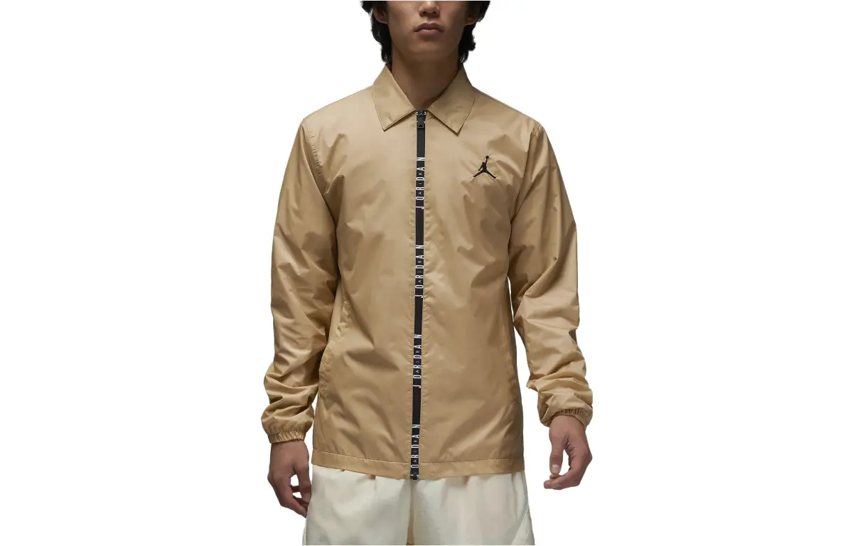 Jordan Jackets Men's Khaki Lapel Moderate Other