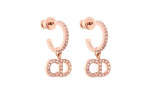 DIOR Earrings Women's Rose Gold