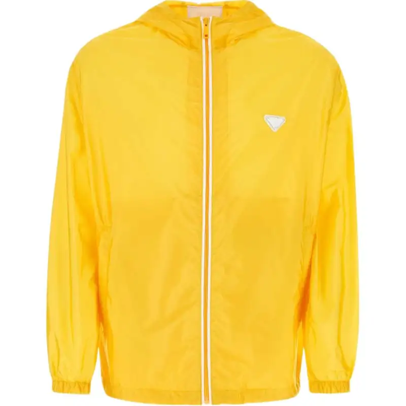 Prada hooded zip-front jacket