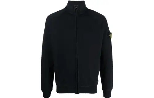 STONE ISLAND Compass Patch Zipped Sweatshirt