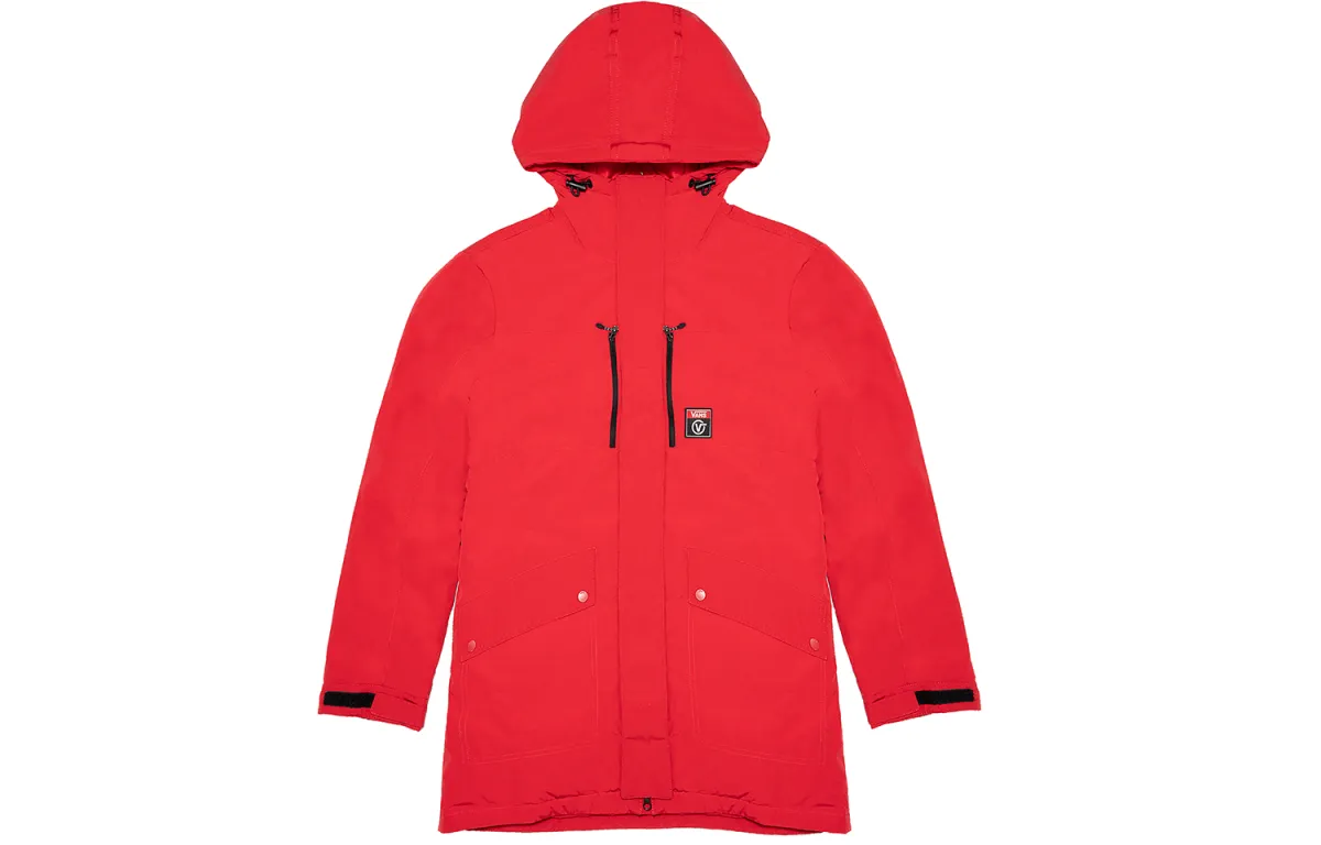 Vans Down Jackets Men's Red Hooded Thickened Other