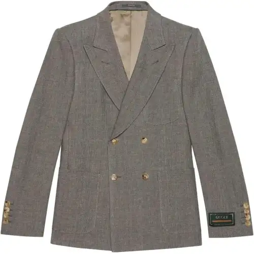 GUCCI Love Parade FW22 Business Suit Coat Men's Gray