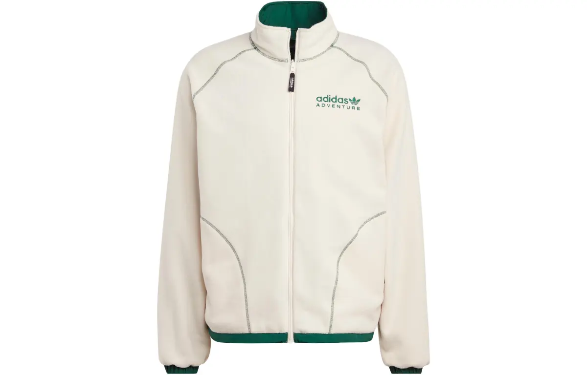 Adidas Originals ADVENTURE FC REVERSIBLE POLAR Jackets Men's Wonder White Stand Collar Moderate Other