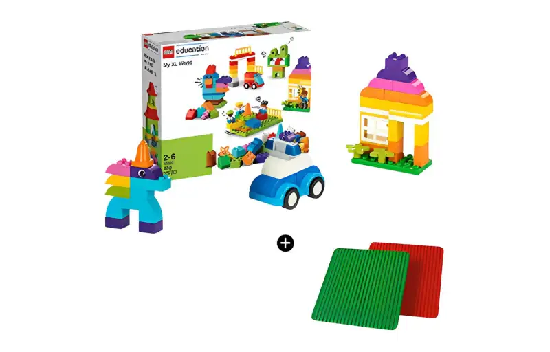 LEGO LEGO Minecraft Series Educational Series My Big World Set Upgraded Version Building Blocks 480pcs 45028+9071