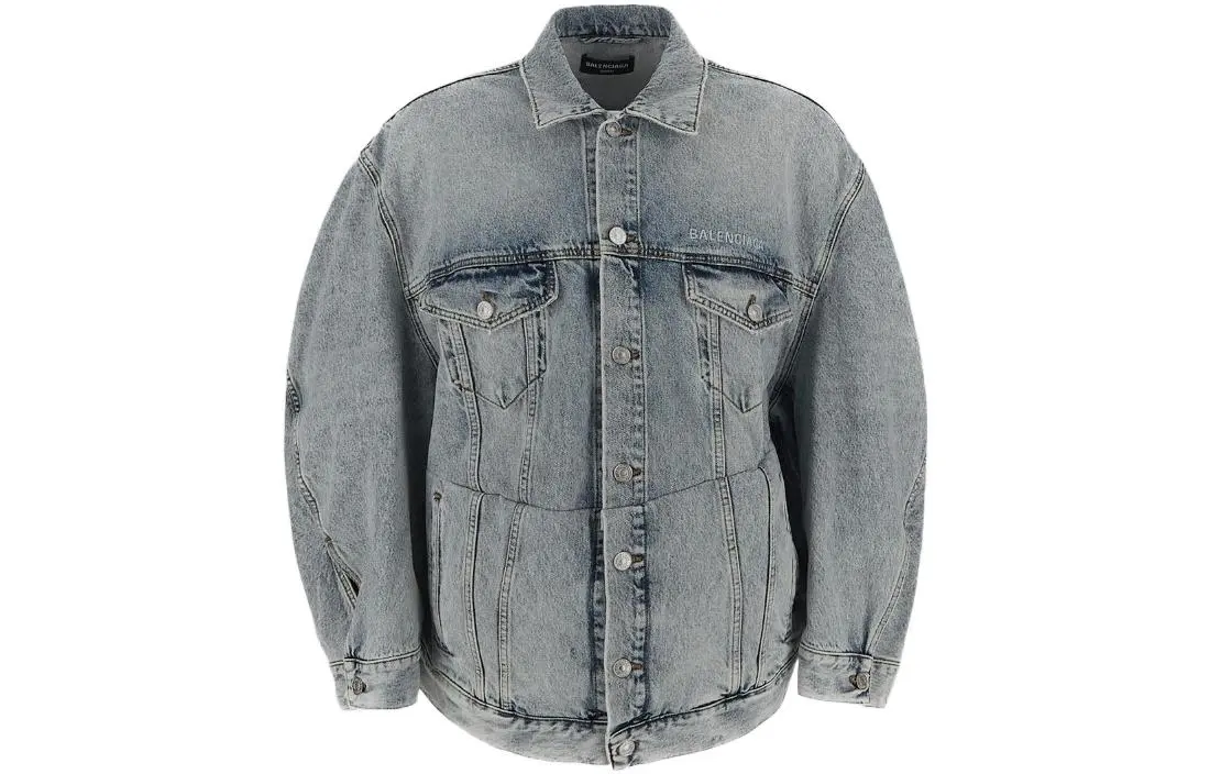 Balenciaga FW22 Denim Jacket Unisex Blue