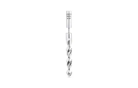 Balenciaga Brass Earrings Women's Silver