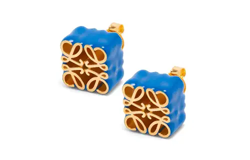 LOEWE 925 Sterling Silver Stud Earrings Women's