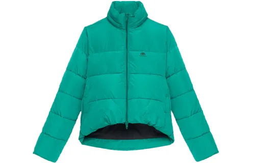 Balenciaga Puffer Jackets Men's Lake Green Stand Collar Moderate Other